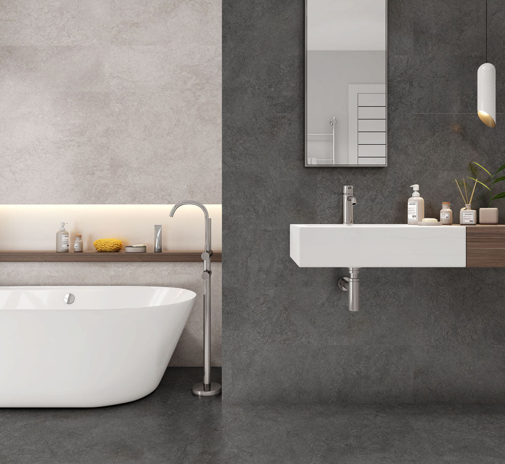 Apollo Black Lava Matt Porcelain Wall and Floor Tiles