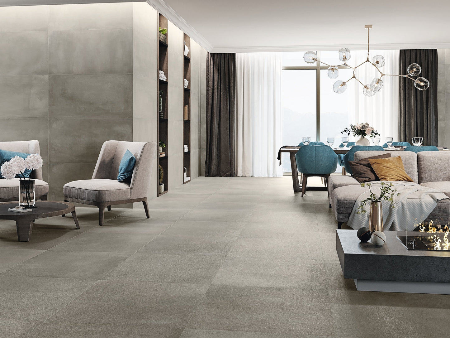 Concept Matt Porcelain 60x60cm Wall or Floor Tiles