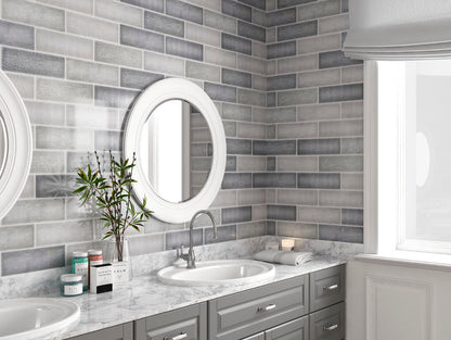 Continental Random Mix 10x30cm Gloss Wall Tiles