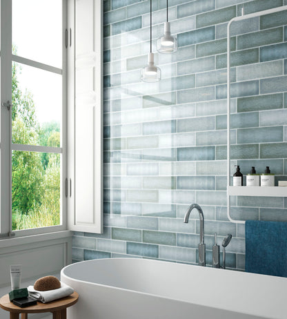 Continental Random Mix 10x30cm Gloss Wall Tiles