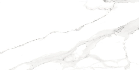 Hollywood White Polished Rectified 60x120cm Wall or Floor Tile