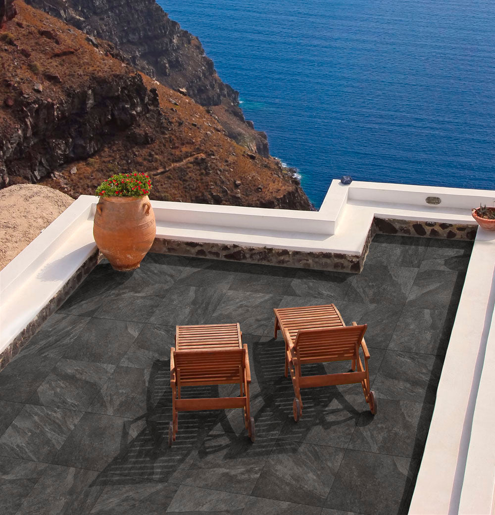 Meta Nero 60x90cm 2CM thick External Floor Tiles