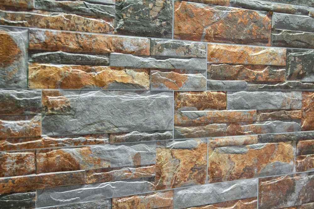 Native Rock Porcelain Wall Cladding 10x50cm Wall Tiles