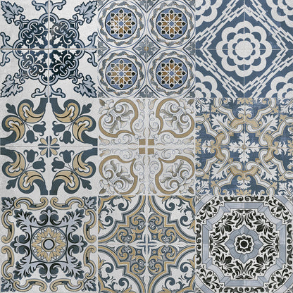Planet Mixed Decor Matt Porcelain 60x60cm Wall or Floor Tiles