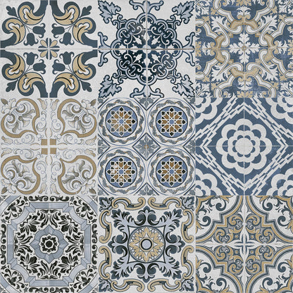 Planet Mixed Decor Matt Porcelain 60x60cm Wall or Floor Tiles