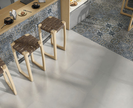 Planet White Matt Porcelain 60x60cm Wall or Floor Tiles