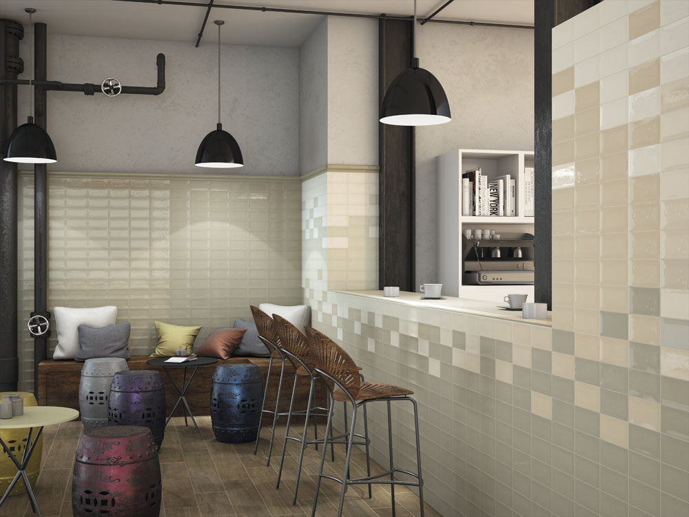 Rustic Gloss Ceramic Wall Tiles 7.5x15cm - Last Chance To Buy