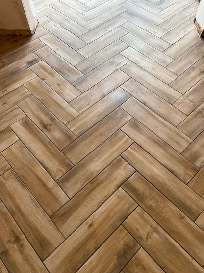 Timberland Wood effect Porcelain 15.3x58.9cm Wall and Floor Tiles