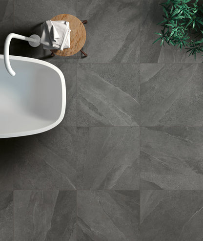 Tivoli Black Porcelain Internal Wall and Floor and External 2CM Floor