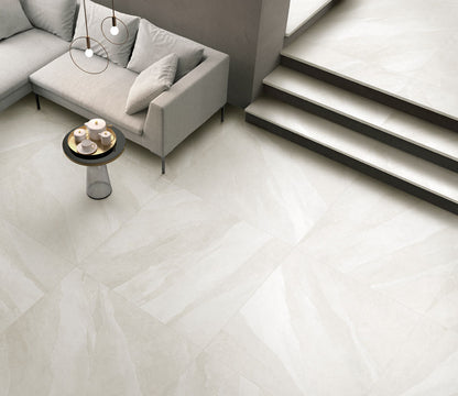 Tivoli White Porcelain Internal Wall and Floor and External 2CM Floor