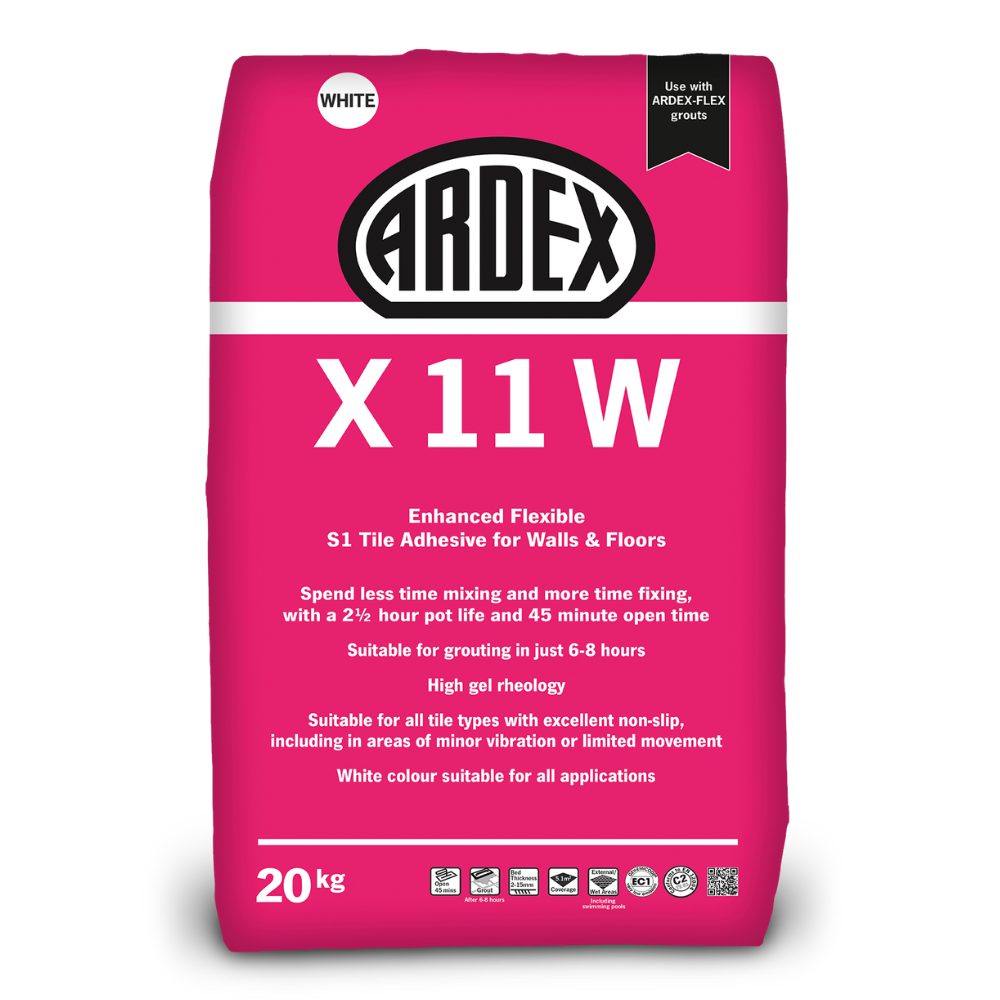 Ardex X11 Flexible Cement based Wall and Floor Tile Adhesive 20kg